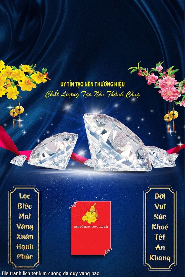 file tranh lich tet kim cuong da quy vang bac